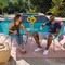 Best Choice Products 3-Piece All-Weather Patio Acapulco Bistro Furniture Set w/ Rope, Glass Top Table